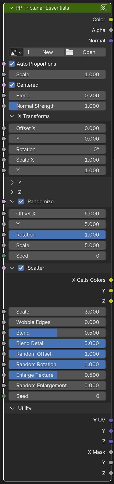 PP Triplanar Essentials Node